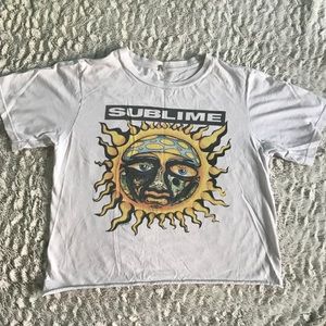 Concert Tee crop top